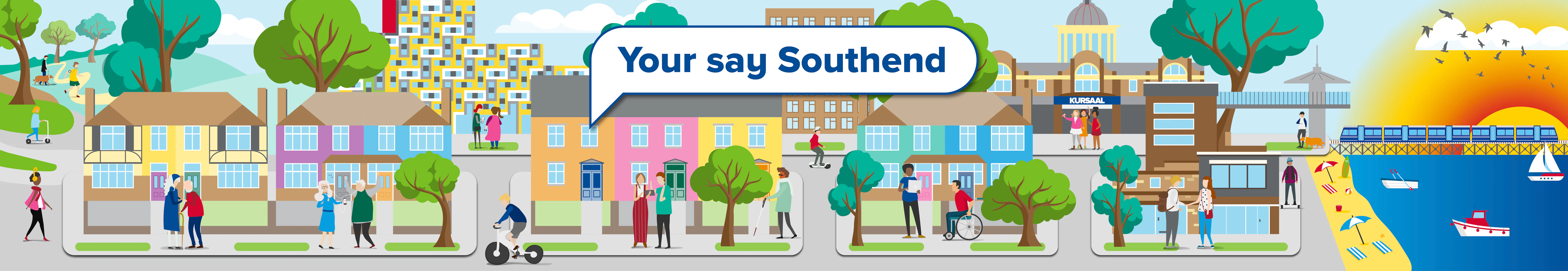 Image of key buildings in the City of Southend-on-SEa