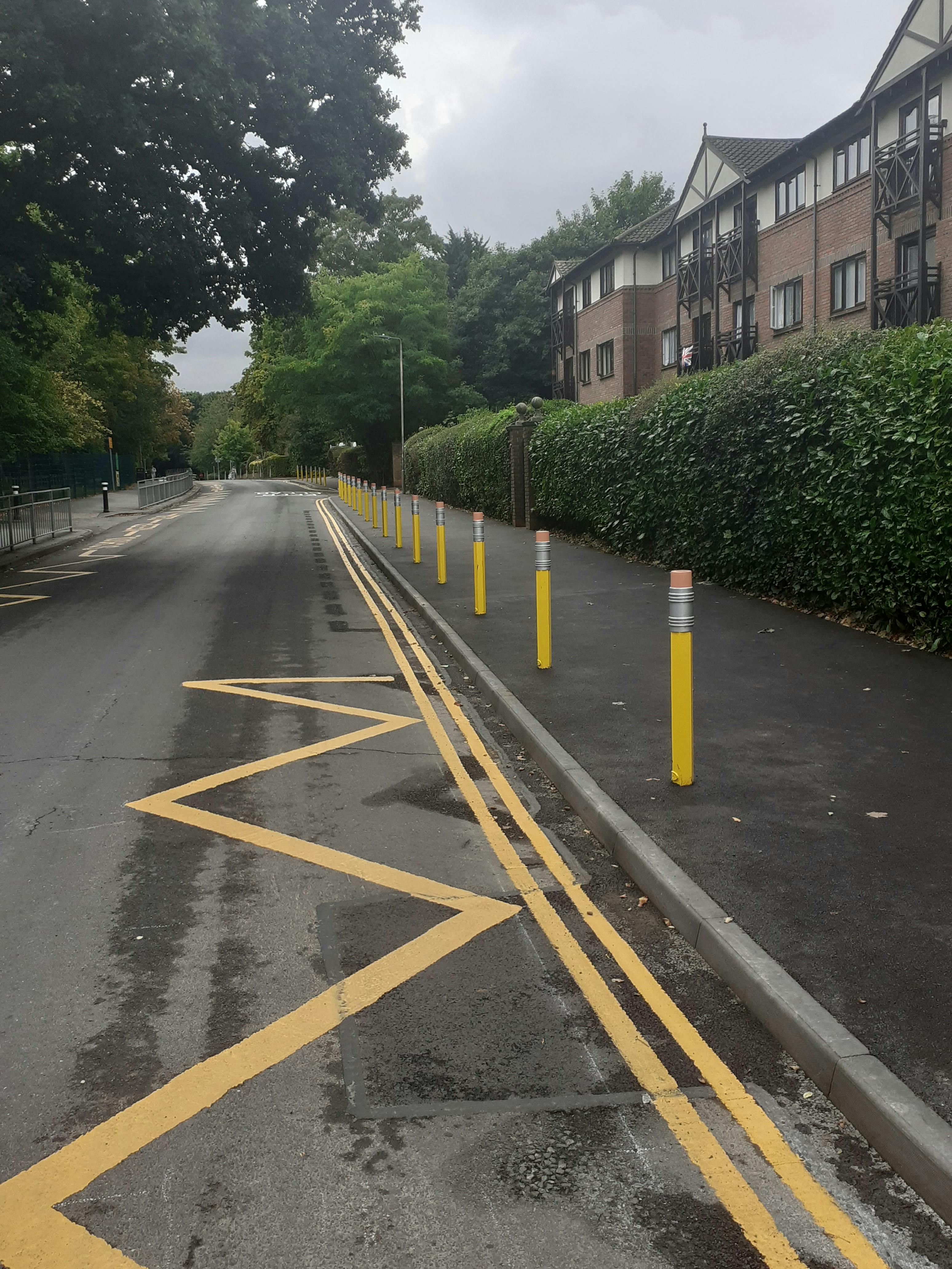 Sawyers Hall Lane pencil bollards.jpg