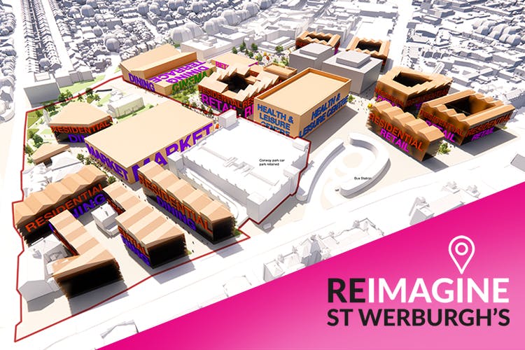 Visual image of proposed St Werburghs area
