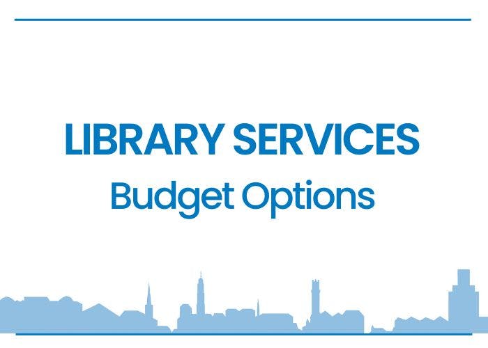 LIBRARY SERVICES Budget Options Logo