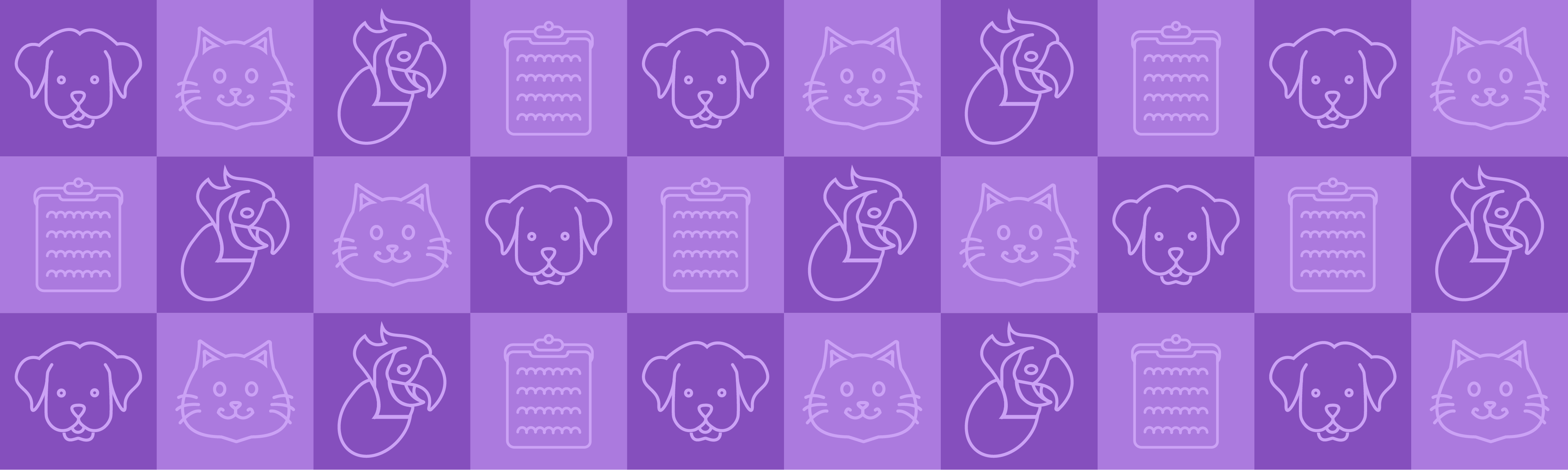 Icons related to animal licencing