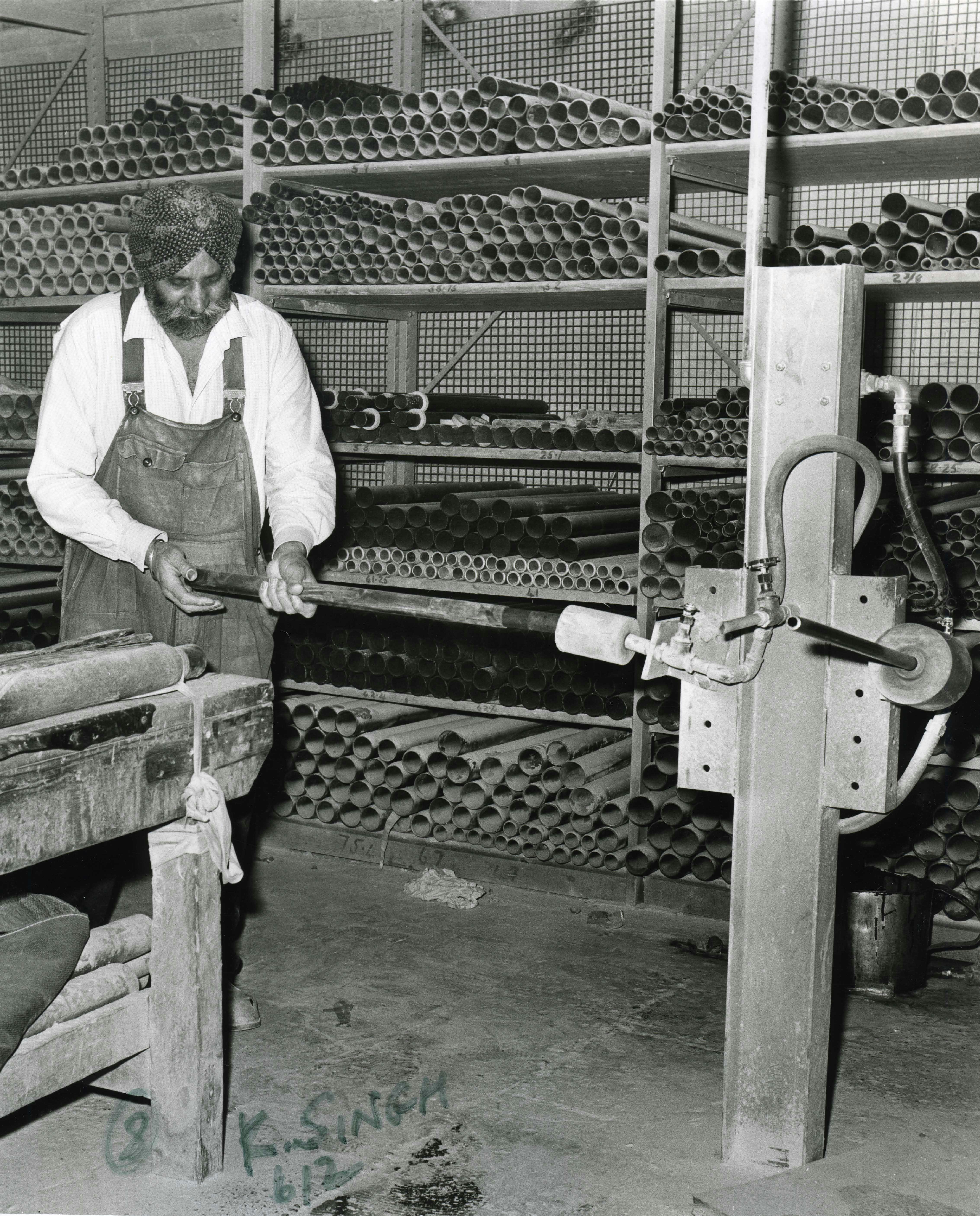 Another image of a worker at William Warne's from their collection in the LBBD Archive