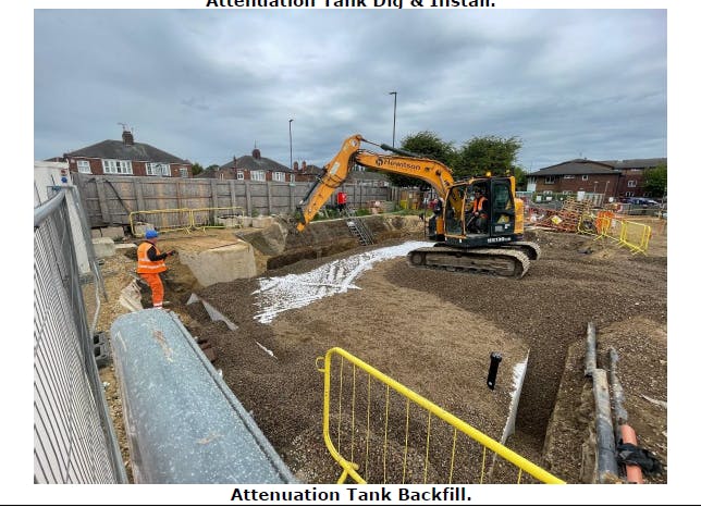 Attenuation Tank Backfill, June 2025