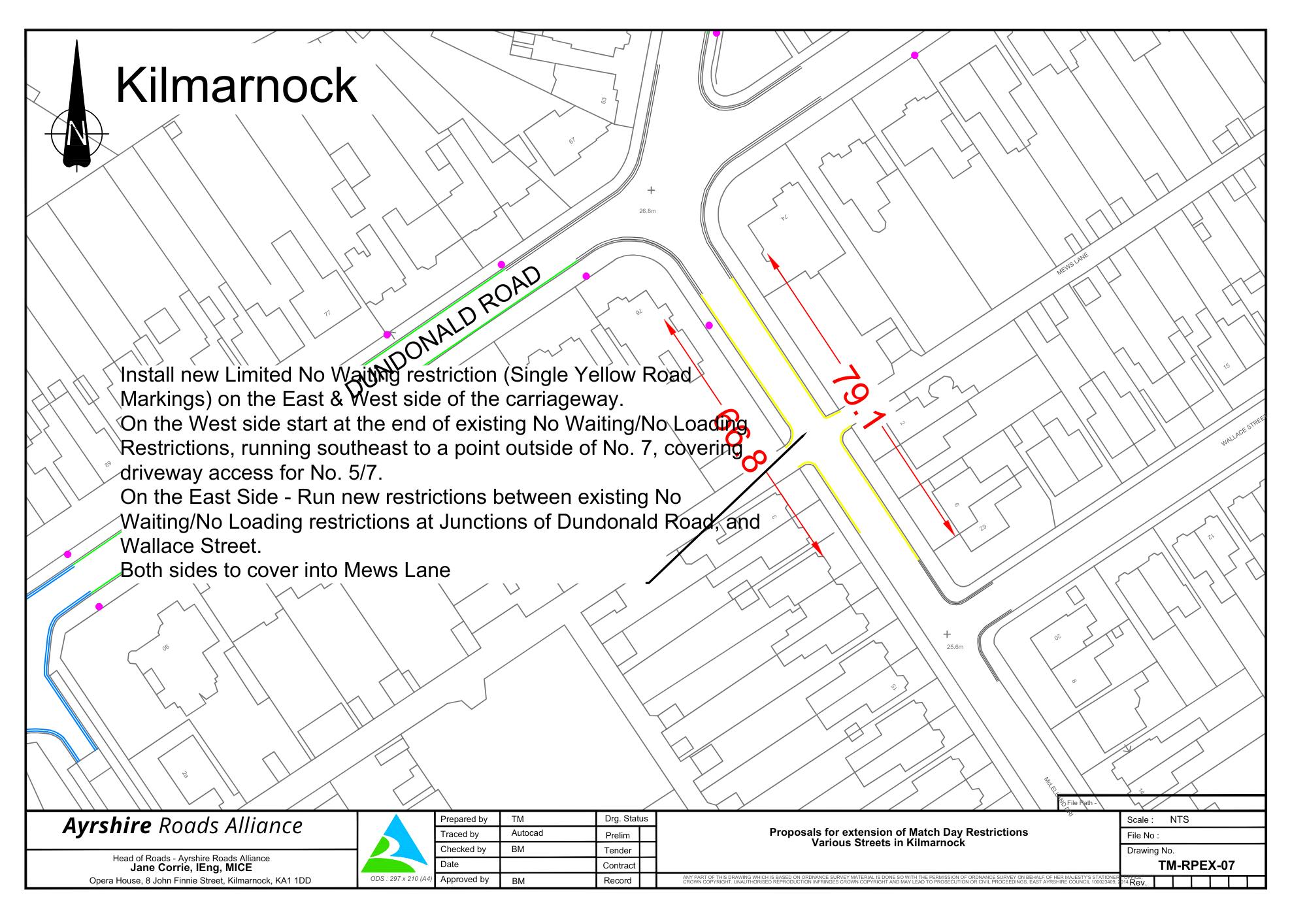 Proposed Rugby Park Match Day Restriction  McLelland Drive