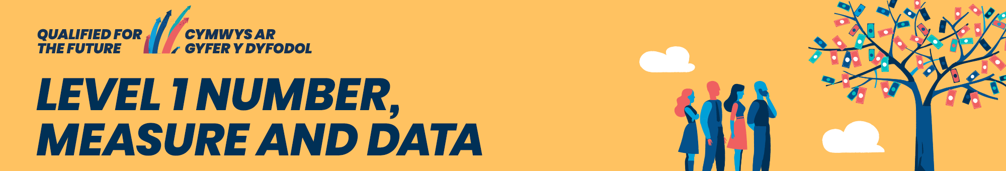 Level 1 Number Measure and Data banner