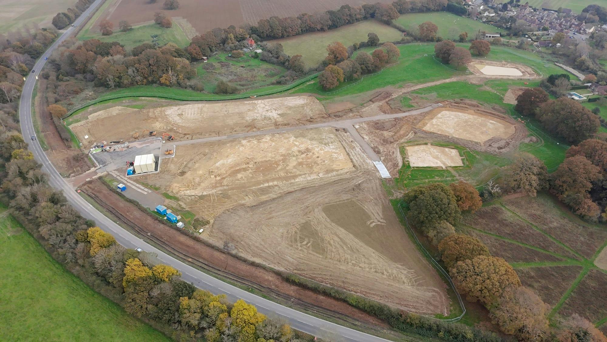 Aerial view of site - November 2024