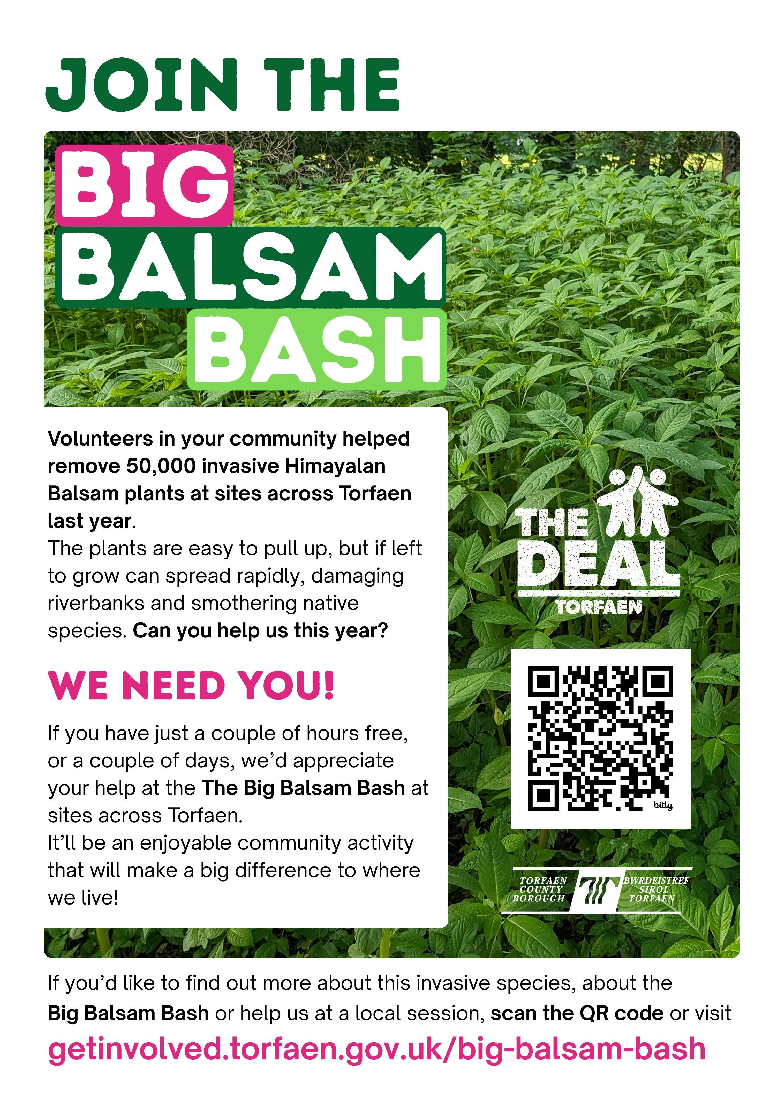 Big Balsam Bash poster in English