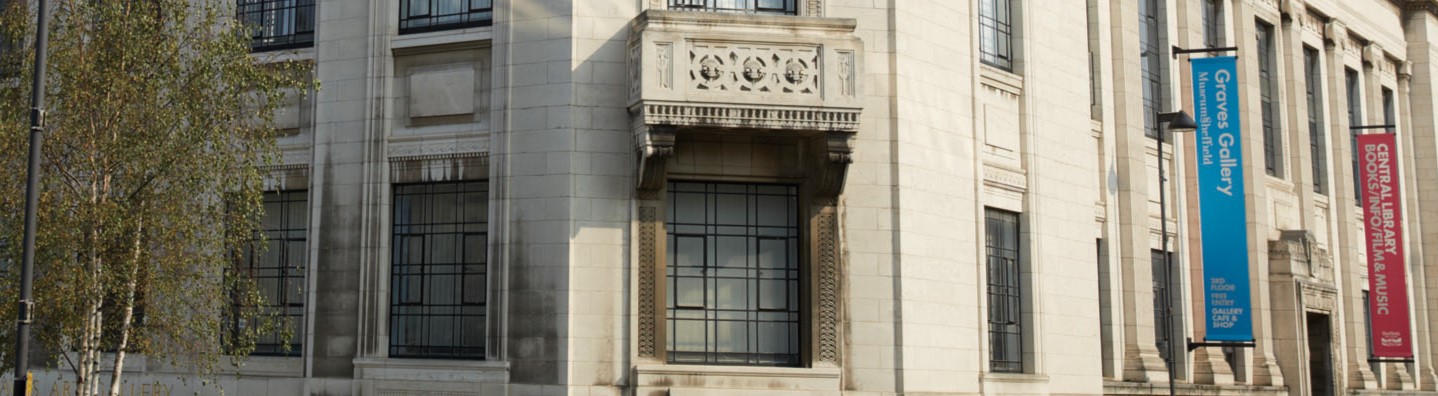 A photograph of the Central Library and Graves Gallery building in Sheffield.
