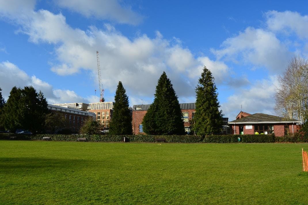 View of Clair Hall from across Clair Park.jpg
