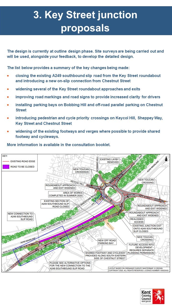 Board 3 - Key Street junction proposals