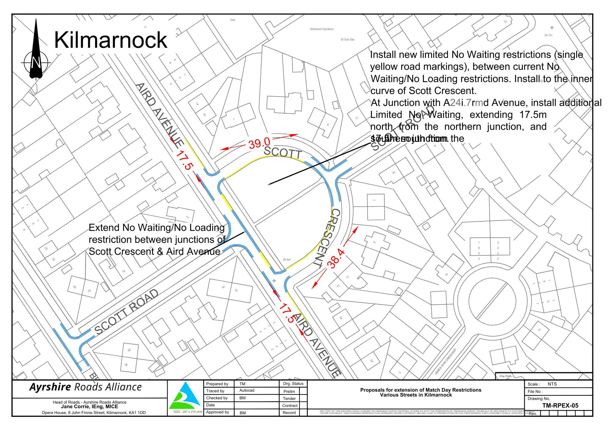 Proposed Rugby Park Match Day Restriction  Scott Road and Scott Crescent