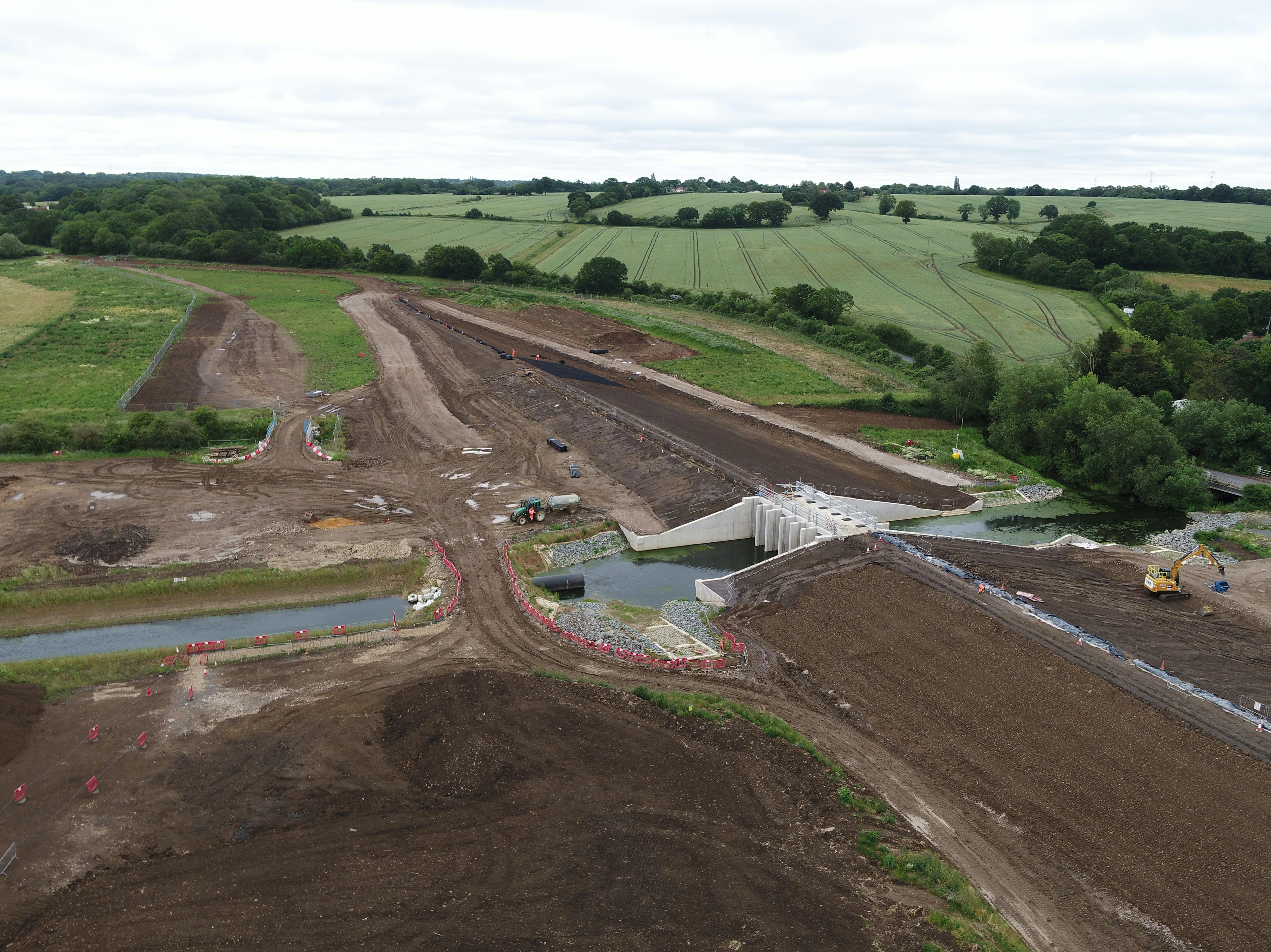40. Aerial view of the control structure and eastern embankment - 24.06.2026.JPG