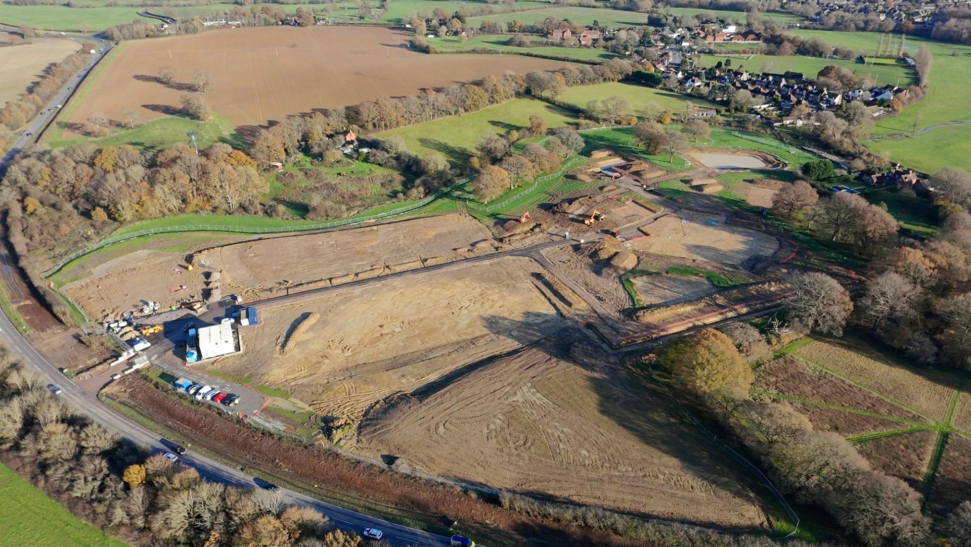 Aerial view of site - November 2024