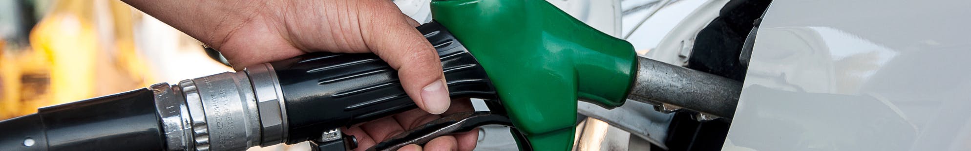 Person at fuel pump