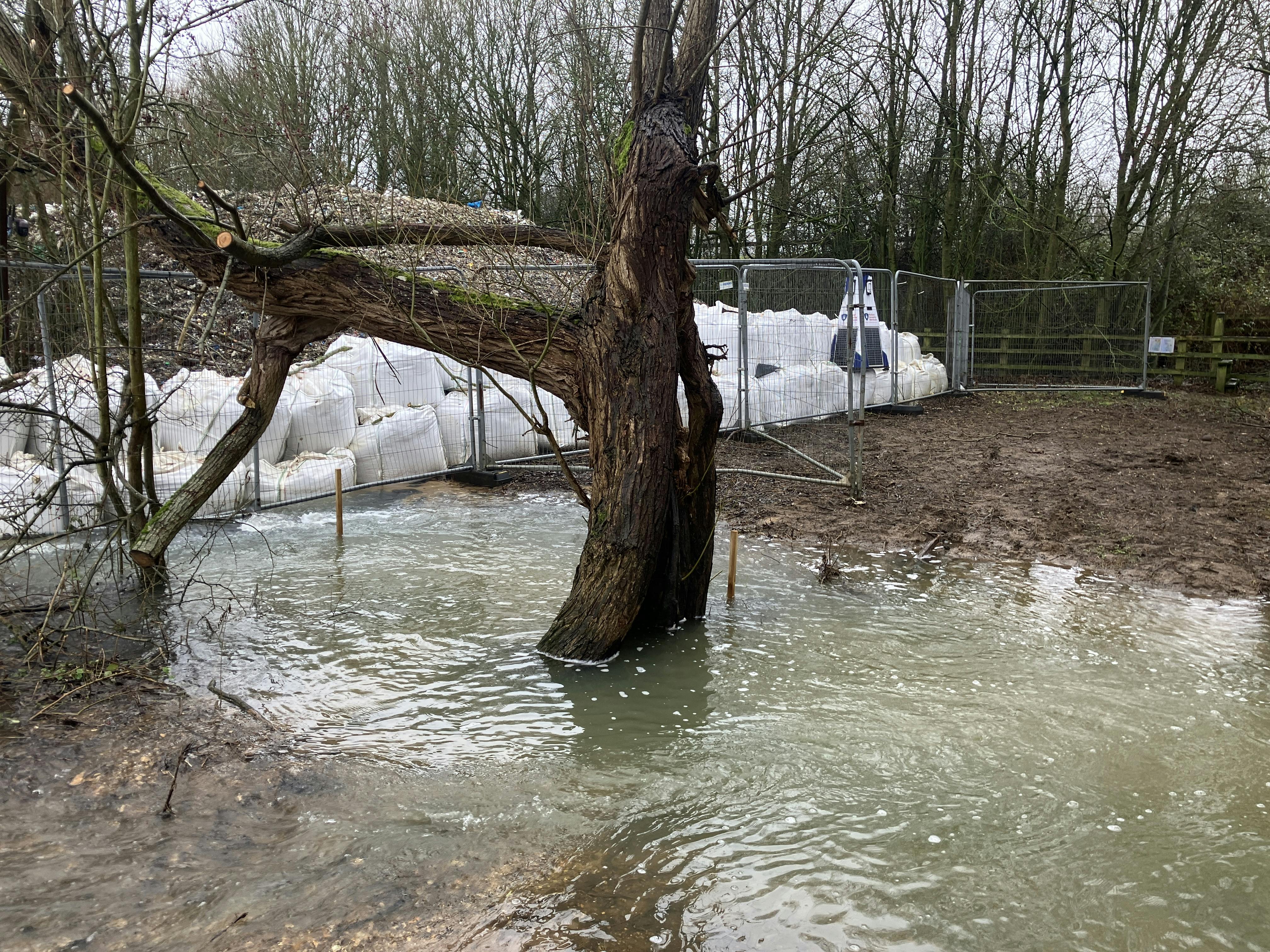 extent of water next to tonne bags 13 January 2026.jpg