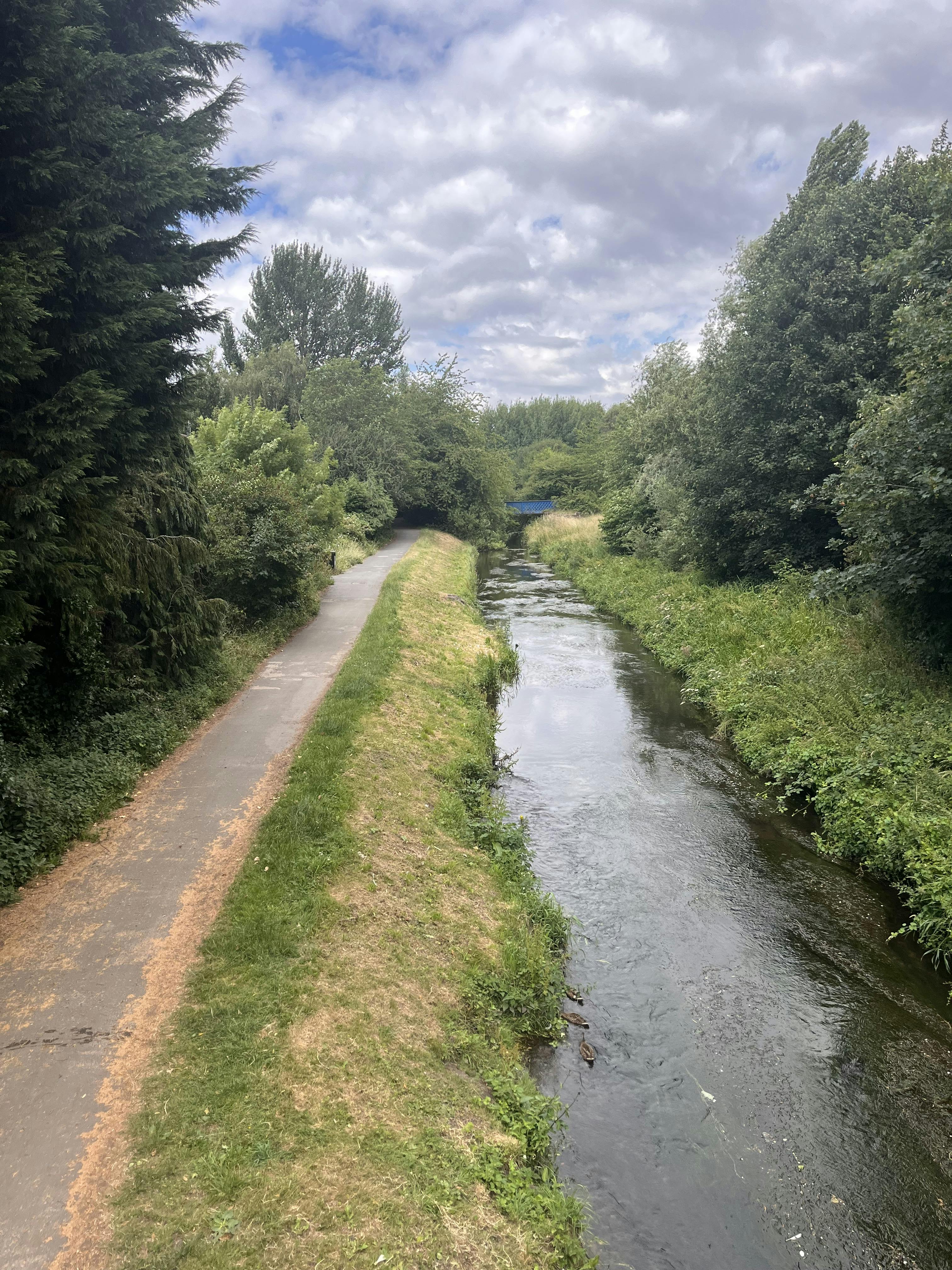 The River Leen in full flow