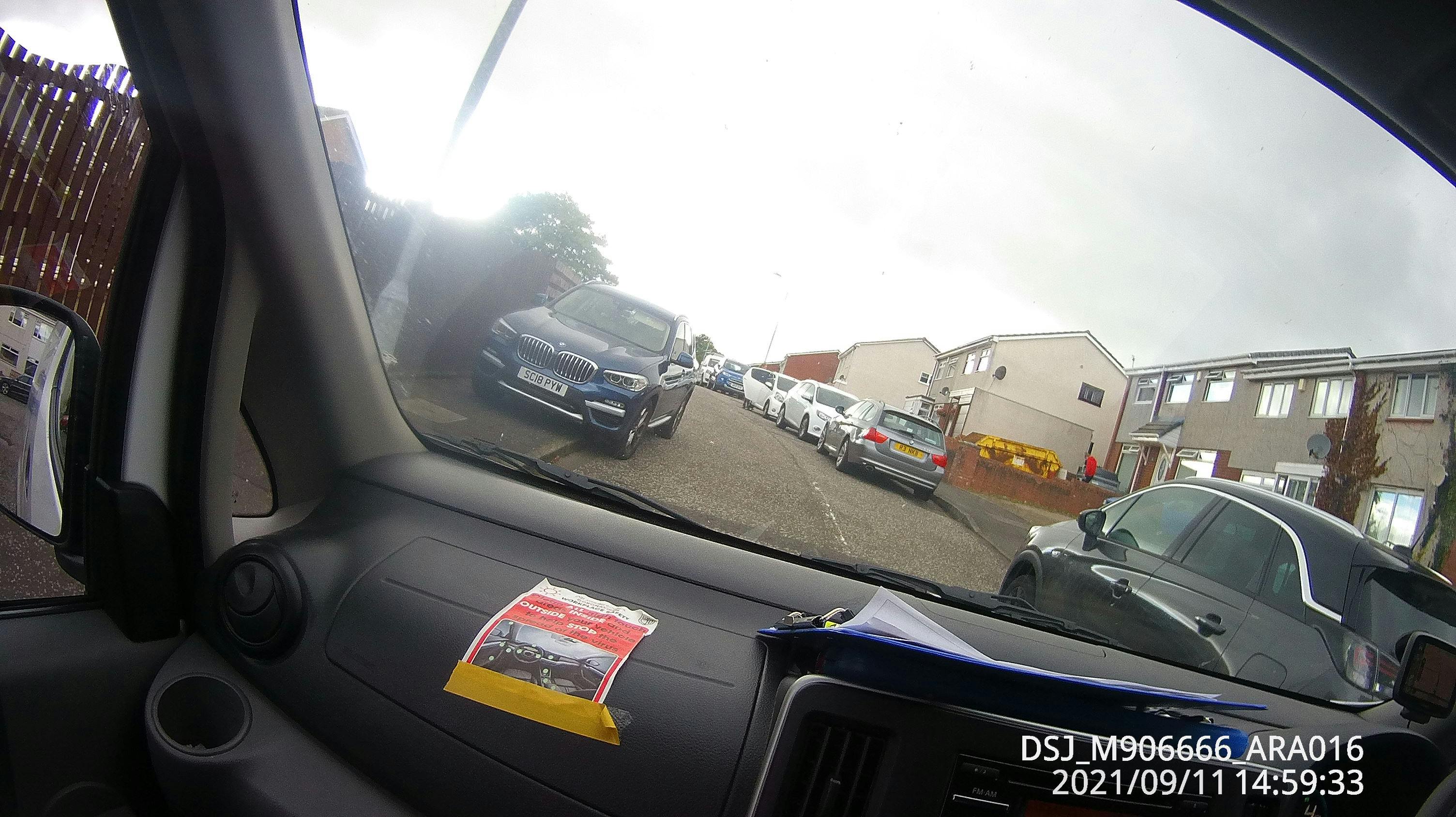 Match day parking problem - Arrothill Drive.JPG