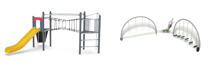A medium sized unit, together with an agility trail or obstacle course.