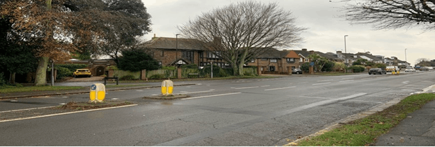 Upper Shoreham Road junctions with Buckingham Road and The Drive