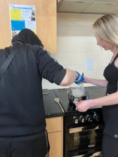 Blueberry & lemon Croissant bake 