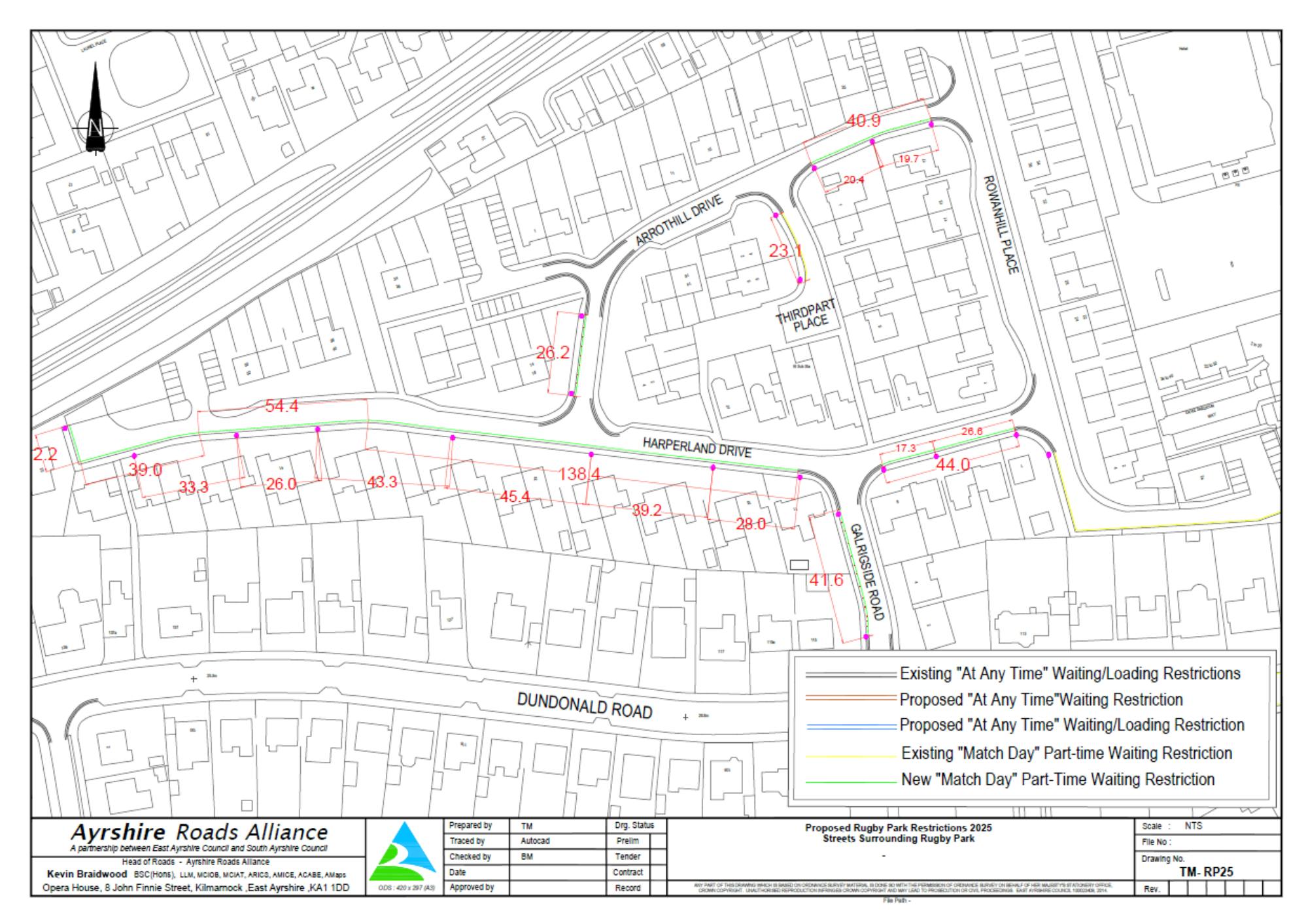 Rugby Park Match Day Restriction Westmoor Estate