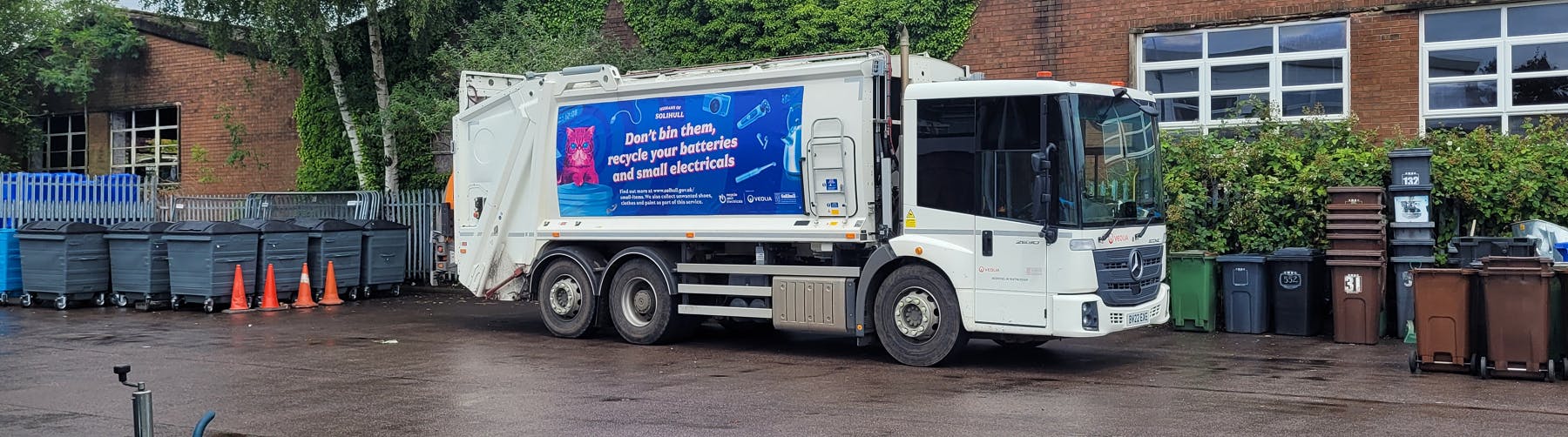 One of Solihull's recycling lorries