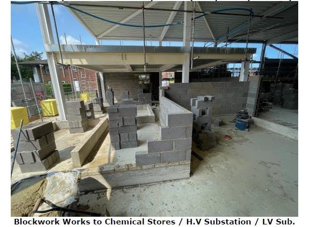 Blockwork Works to Chemical Stores, June 2025