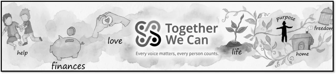 Together We can logo with the 7 keys to citizenship