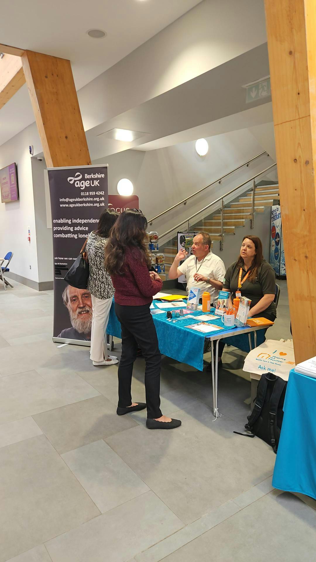 Age UK and Right at Home Maidenhead were busy chatting to a range of local carers about the support they can provide.
