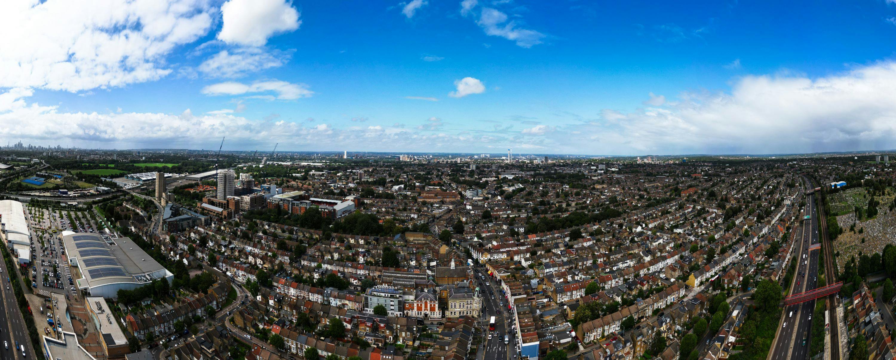 Panoramic view of Leyton