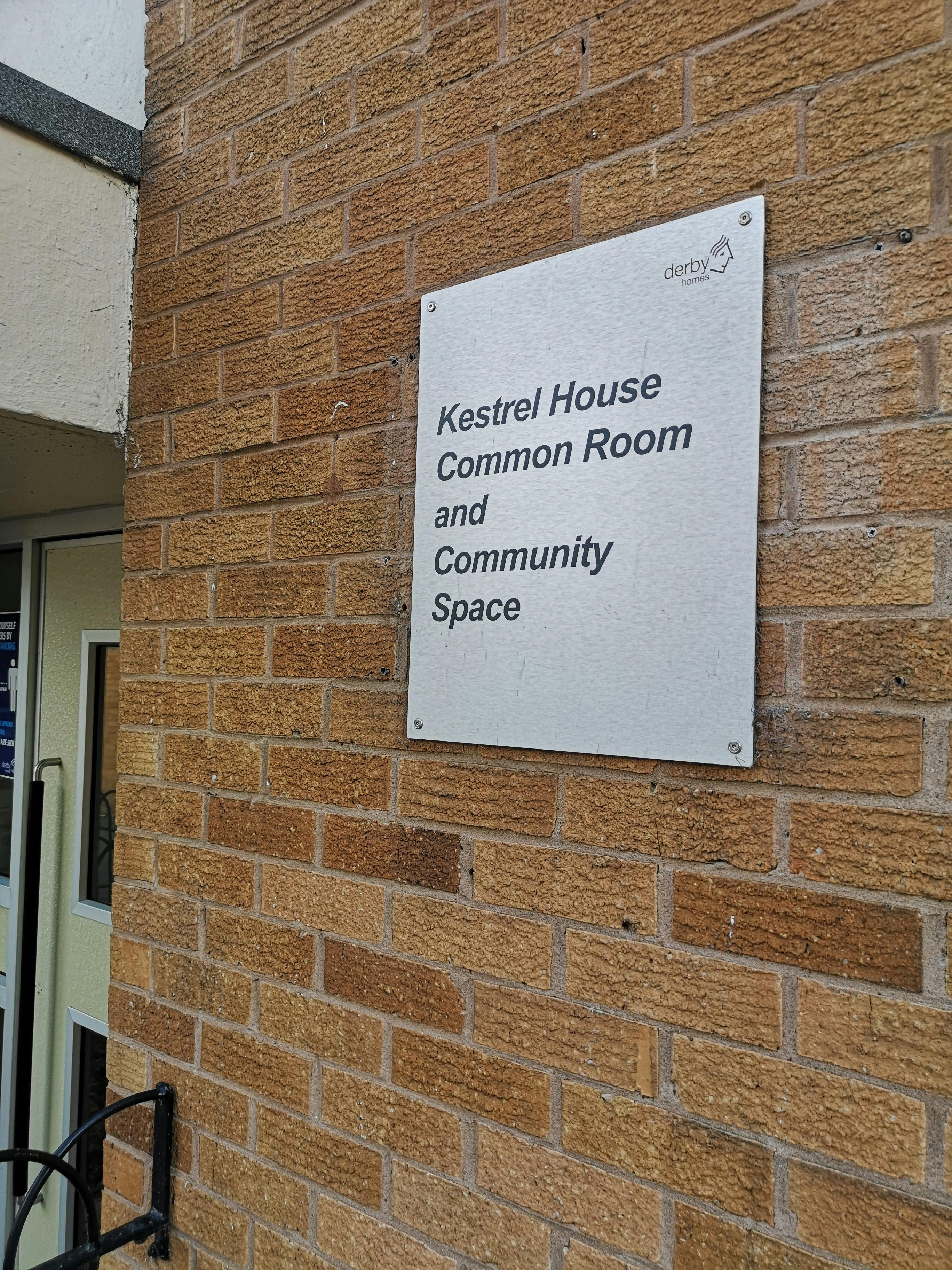 Outside Kestrel House 