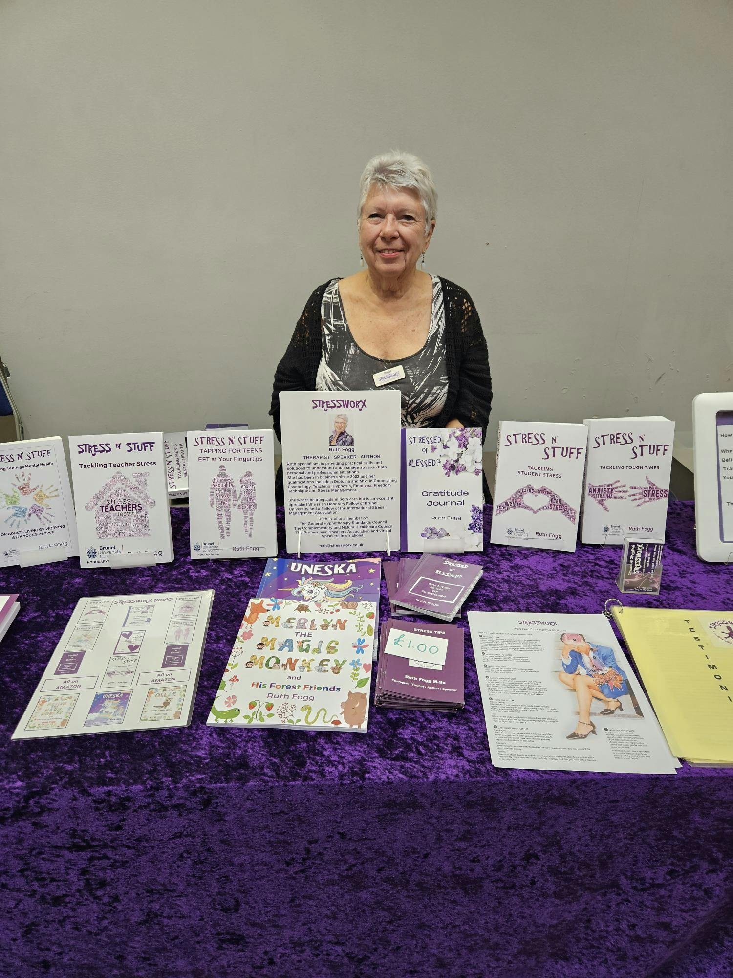 Local author and therapist Ruth Fogg who attended Braywick Leisure Centre to talk about her work which aims to tackle stress experienced by unpaid carers.