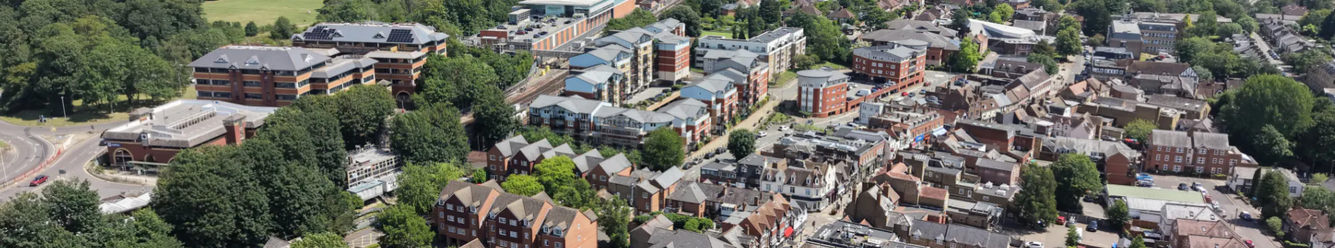 Aerial shot of Rickmansworth