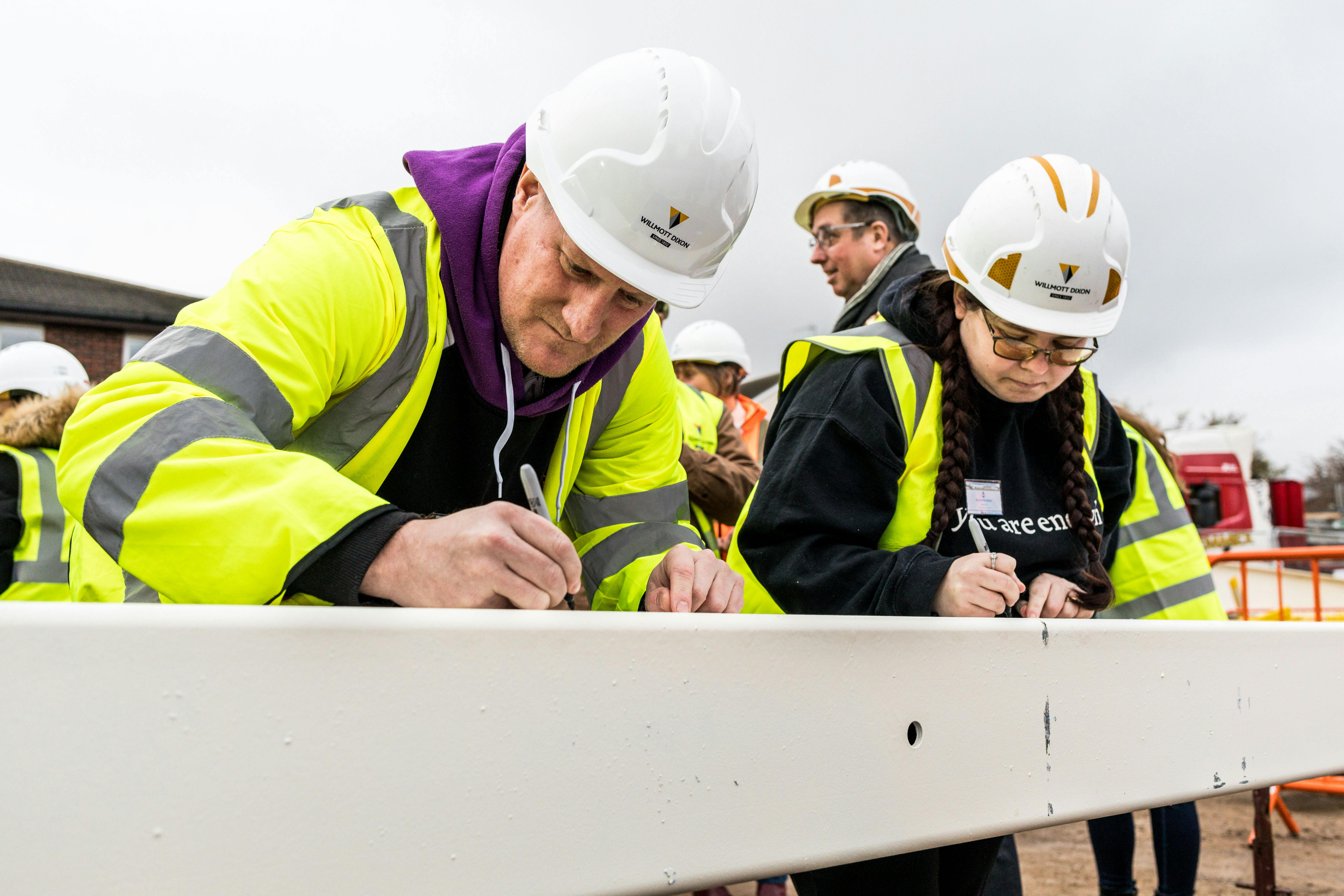 Eston Pool - Steel Beam Signing (22.1.25)