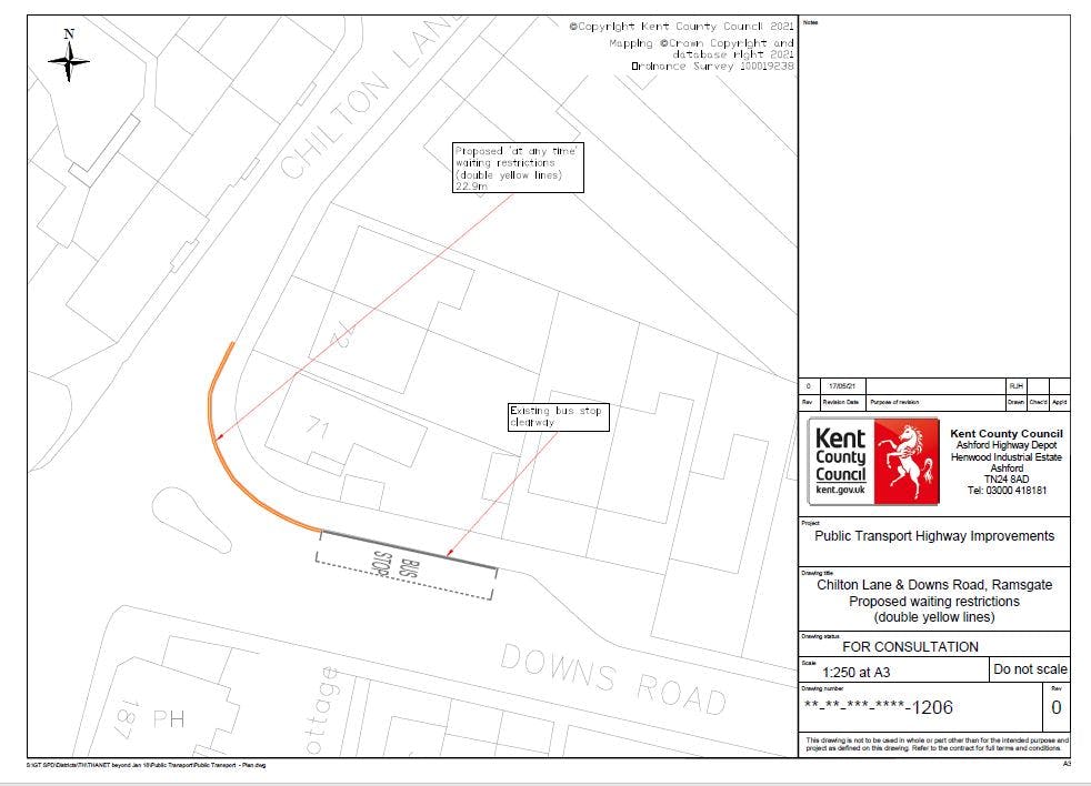 Scheme plan - Downs Road