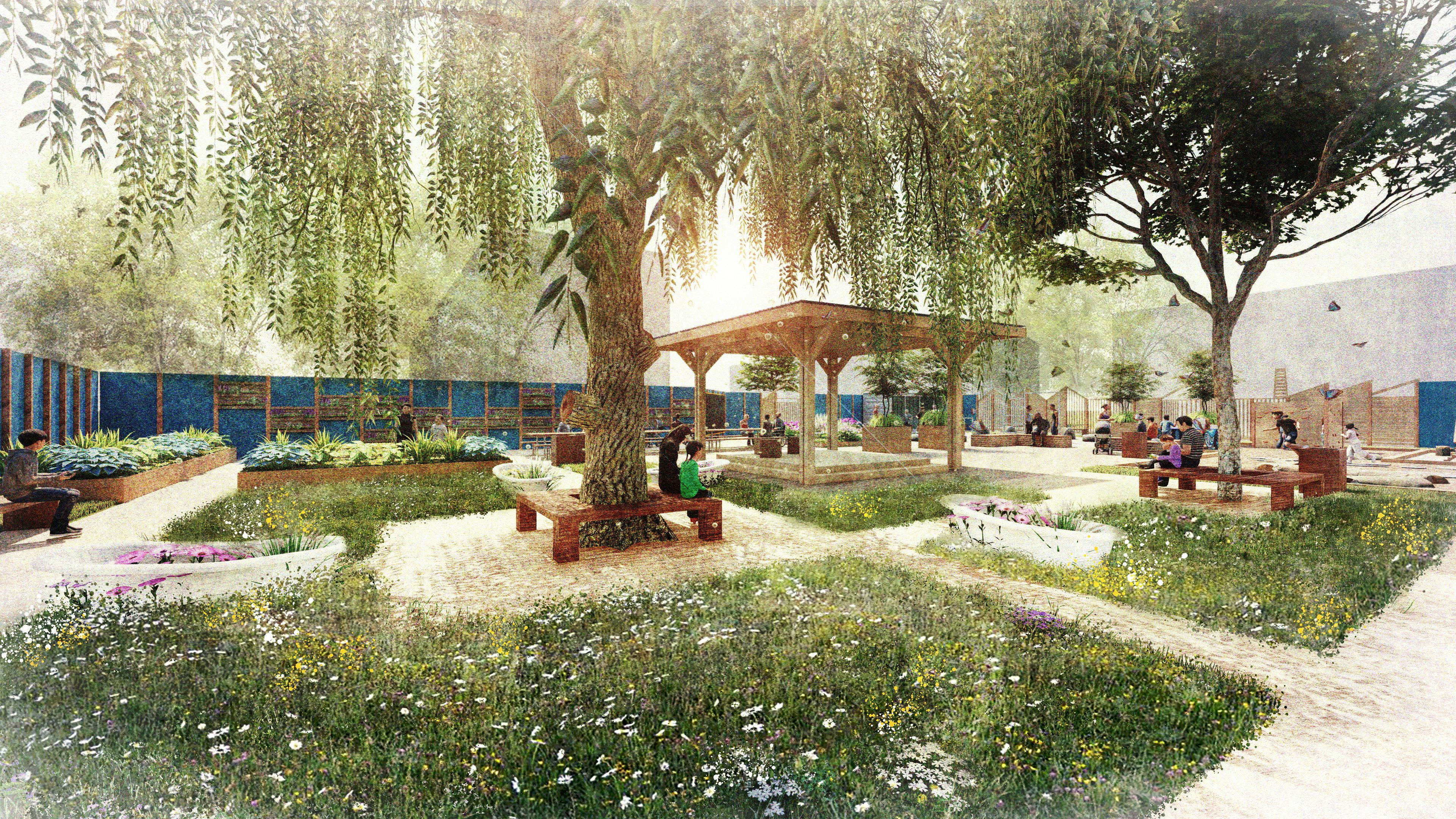 Artists' impression of the park