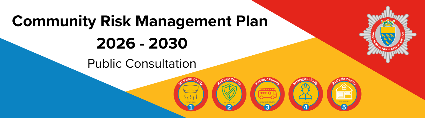 WSFRS logo with icons representing the service's Prevention, Protection, Service Delivery, People and Resources workstreams.