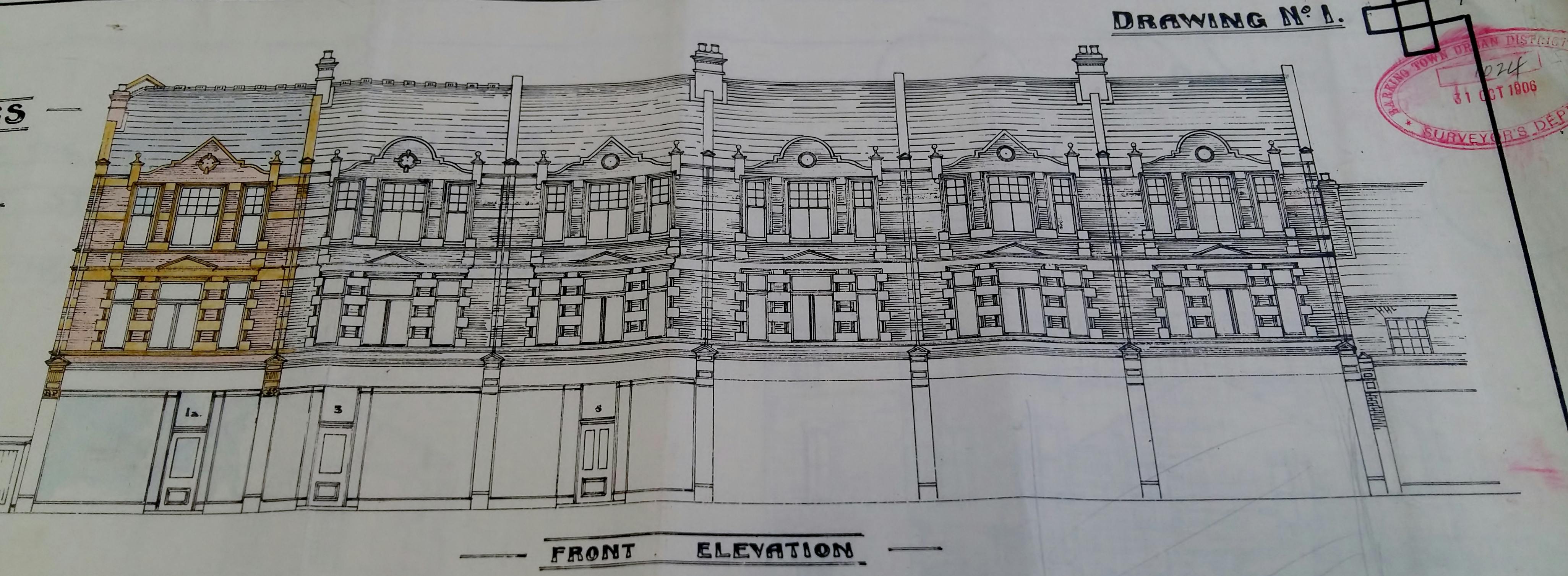 United Westminster Charities 1-11 ES Building Plans Front eleveations