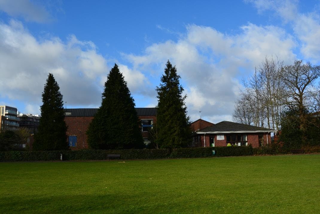 View of Clair Hall from across Clair Park 2.jpg