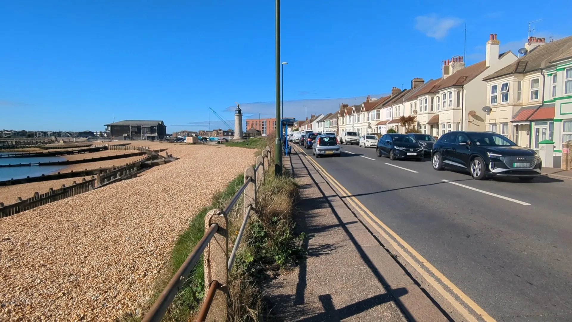 Location of potential cycling and walking improvements A259 Shoreham to Brighton at Kingston Beach