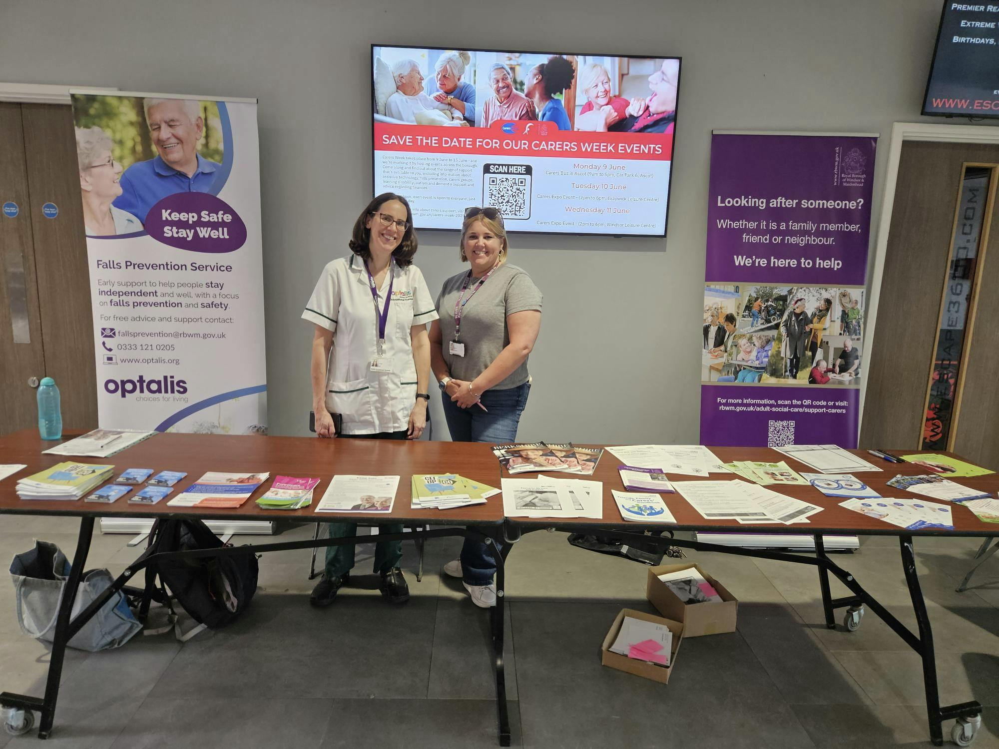 The Keep Safe Stay Well Team, Social Prescribers and the Front Door Team were on hand at Braywick to talk to residents and carers about taking the first steps to access support.