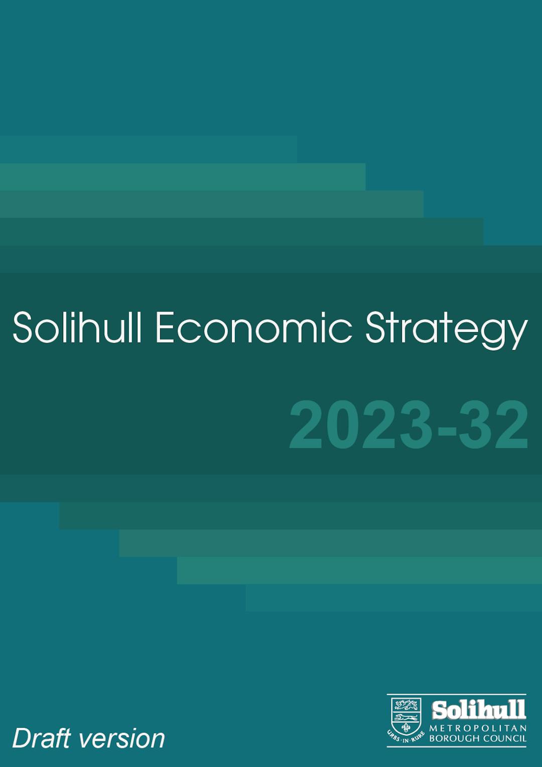 Image showing Solihull Economic Strategy document front cover