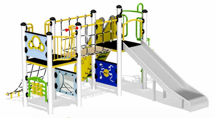 A large toddler play unit, offering a range of play activities?