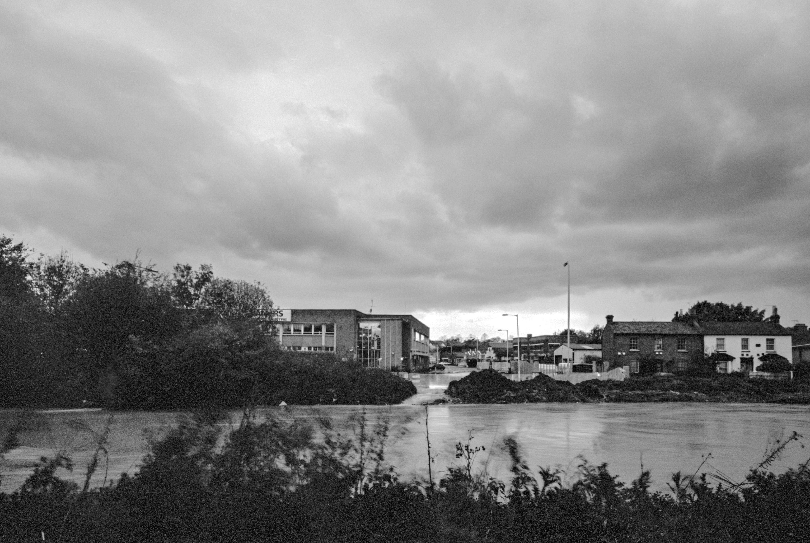 2000 flooding. View across to Raven Road, Woodford