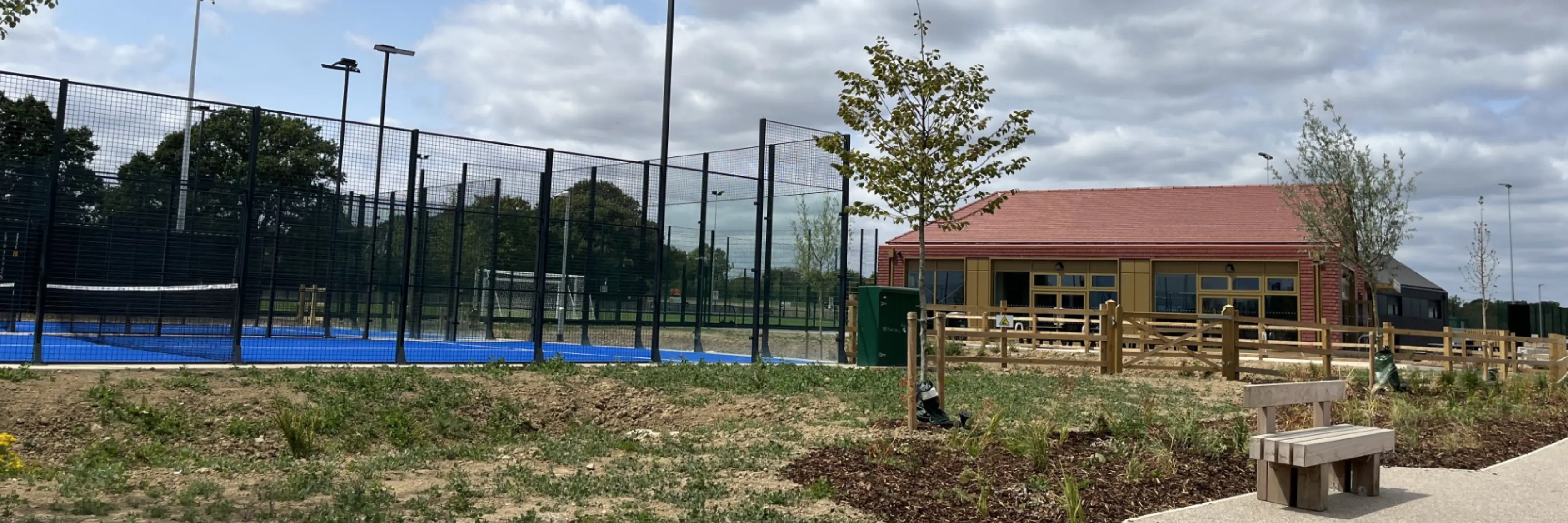 Picture shows people paddle sports pitch and new cafe