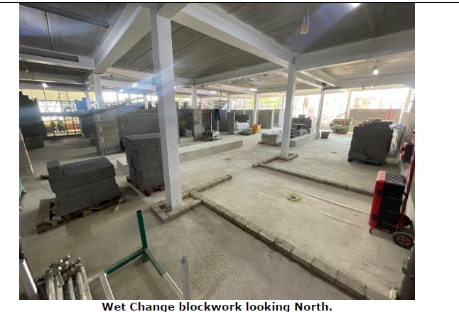 Wet Change Blockwork (looking north), June 2025