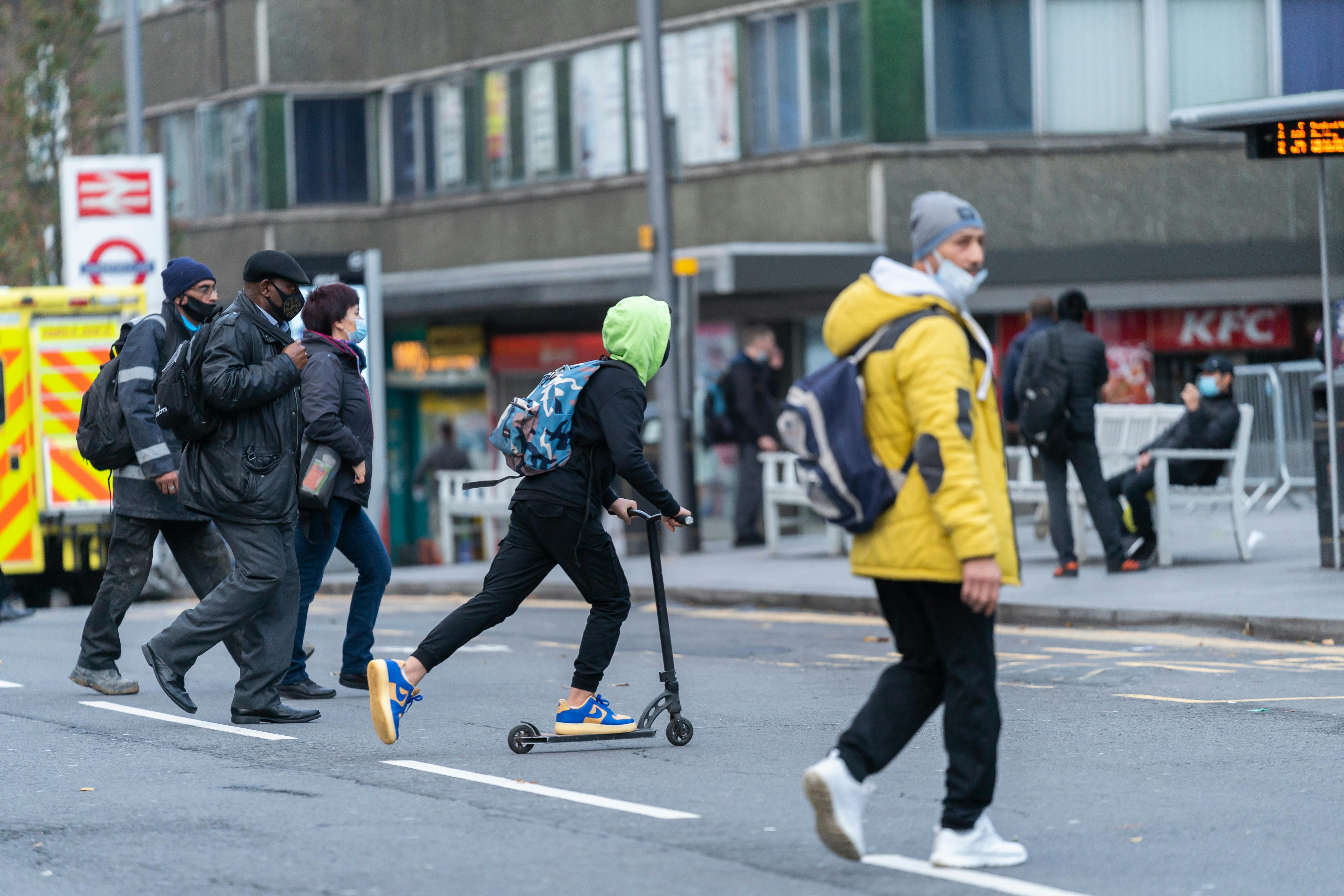 Pedestrians often take risks to cross the road