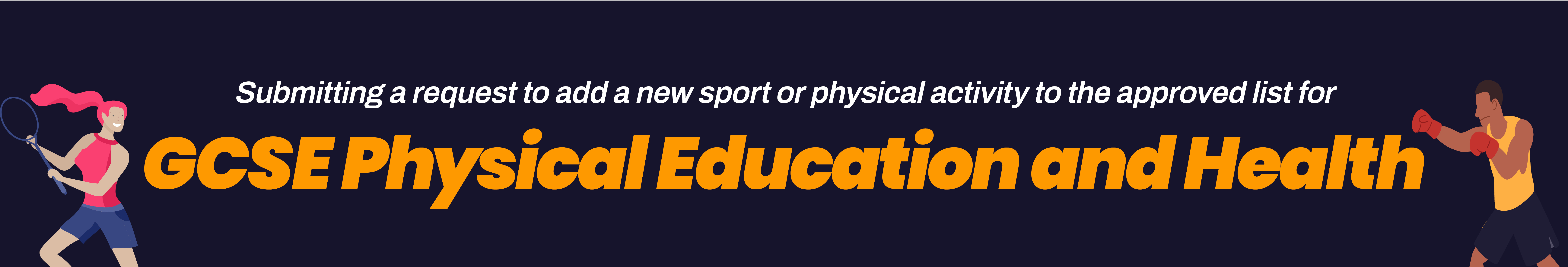 GCSE PE and Health banner