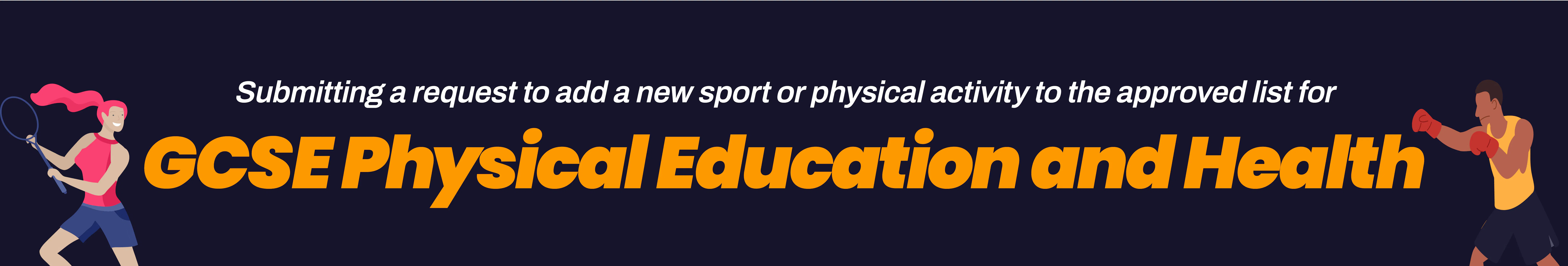 GCSE PE and Health banner