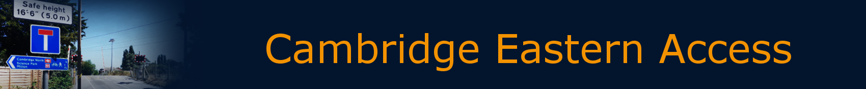 Cambridge Eastern Access banner